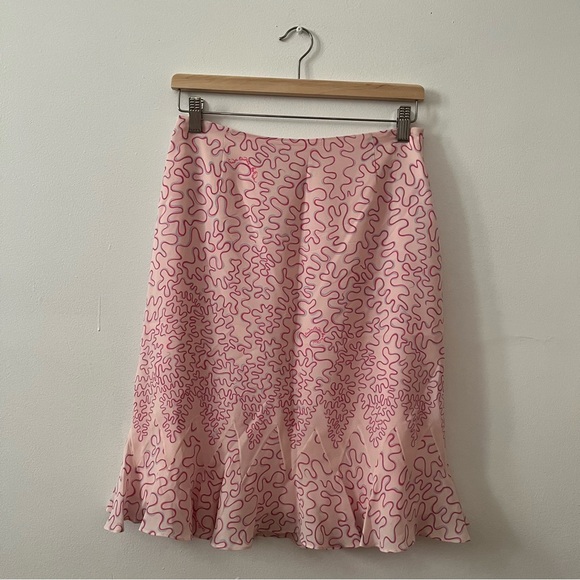 Vintage Escada Silk Print Slip Skirt - Picture 1 of 4